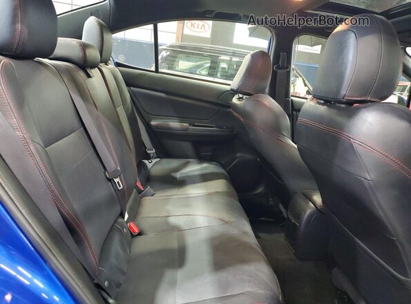 JF1VA1N67G8814184 2016 SUBARU WRX Blue Rear interior view