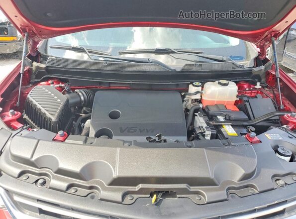1GNERGKW0MJ189634 2021 CHEVROLET TRAVERSE Red VIN կոդի պիտակի տեսք