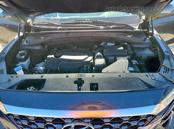 5NMS33AD0LH227888 2020 HYUNDAI SANTA FE Black Engine compartment view