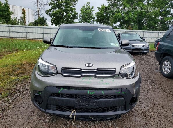 KNDJN2A27H7496256 2017 KIA SOUL Gray Widok z tyłu