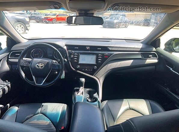 4T1B11HK6KU794401 2019 TOYOTA CAMRY Gray Rear seats view