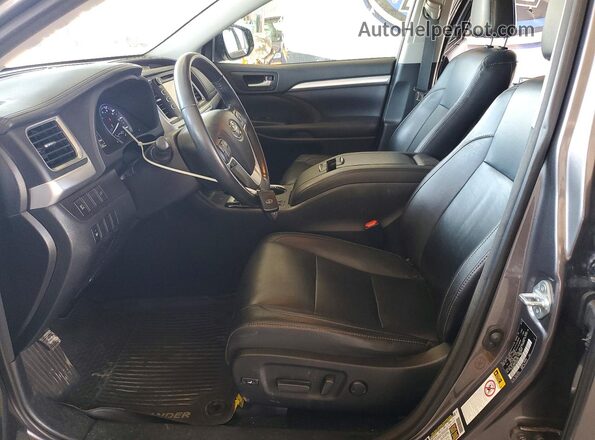 5TDJGRFH7JS050765 2018 TOYOTA HIGHLANDER Gray Dashboard view