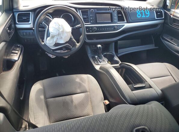 5TDZZRFH9KS304166 2019 TOYOTA HIGHLANDER White Вид щитка приладів