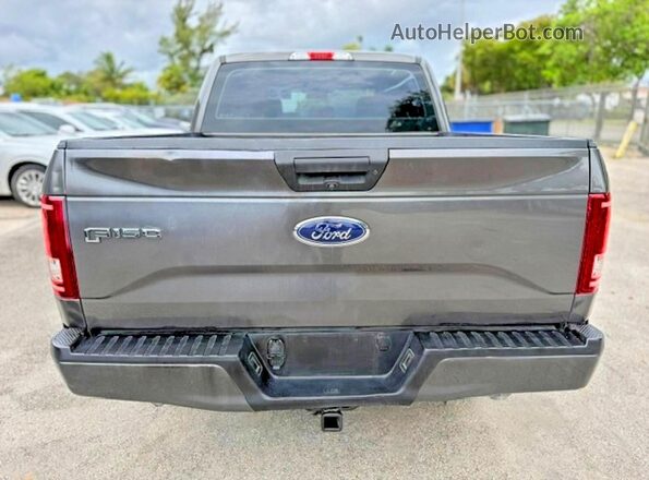 1FTEW1CP9GKF90720 2016 FORD F150 Gray Widok wnętrza z przodu