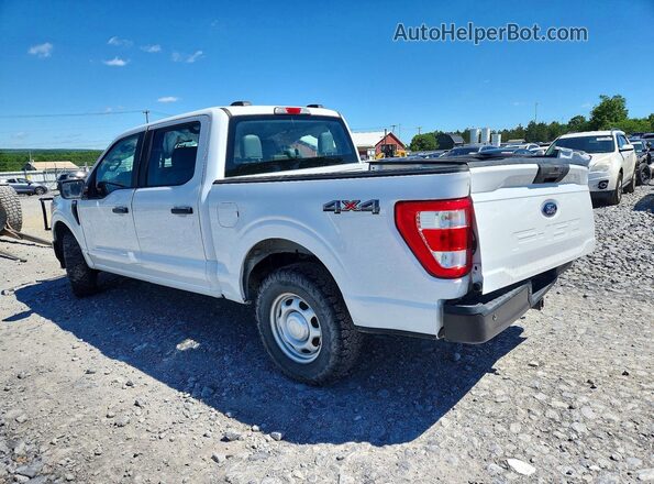1FTEW1EB6MFB80639 2021 FORD F150 White Trasero derecho