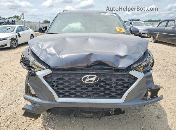 KM8J33A48MU326055 2021 HYUNDAI TUCSON Gray Rear view