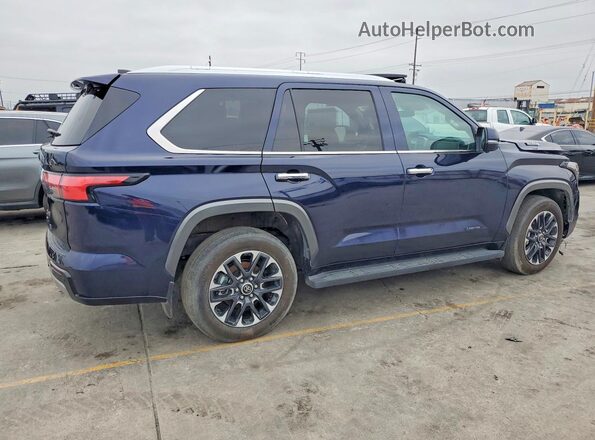 7SVAAABA4RX042694 2024 TOYOTA SEQUOIA Синий Передняя правая четверть
