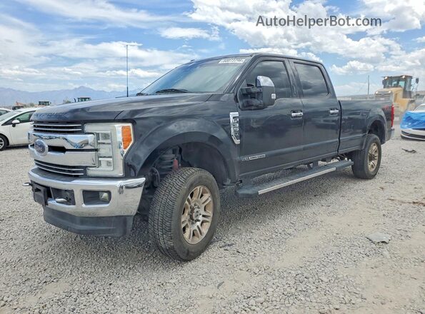 1FT8W3BT4HEF34613 2017 FORD F350 Black Rear left