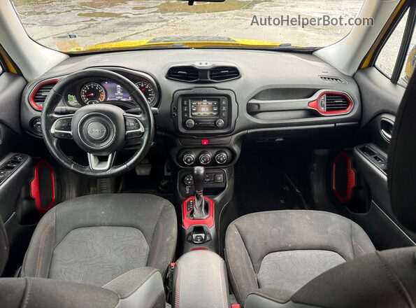 ZACCJBCB4HPE87499 2017 JEEP RENEGADE Yellow Հետևի նստատեղերի տեսք