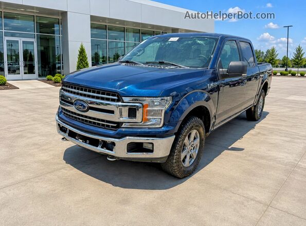 1FTEW1E55KKE92448 2019 FORD F150 Blue Tył prawy