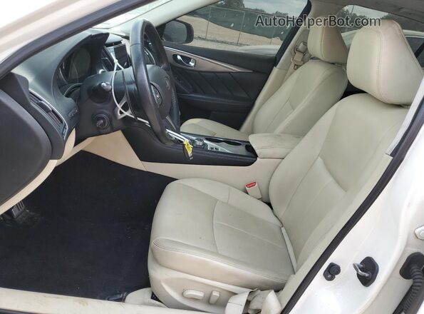 JN1FV7AP4GM421421 2016 INFINITI Q50 White Առջևի վահանակի տեսք