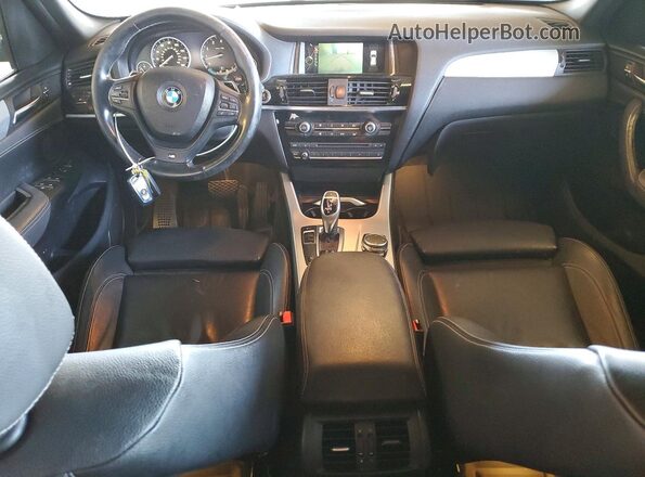 5UXWZ7C59G0R32030 2016 BMW X3 Gray ხელსაწყოთა პანელის ხედი