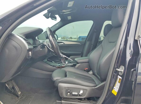 5UXTY3C06M9G20129 2021 BMW X3 Black Dashboard view