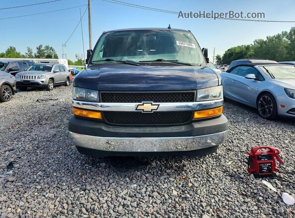1GCZGGFG3J1178674 2018 CHEVROLET EXPRESS Blue Rear view