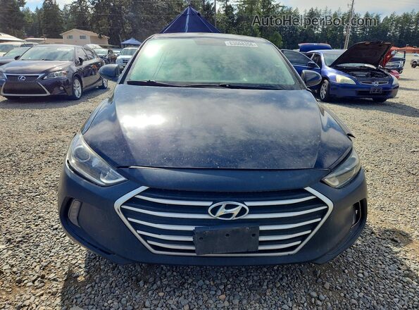KMHD84LF2HU357908 2017 HYUNDAI ELANTRA Черный Вид сзади