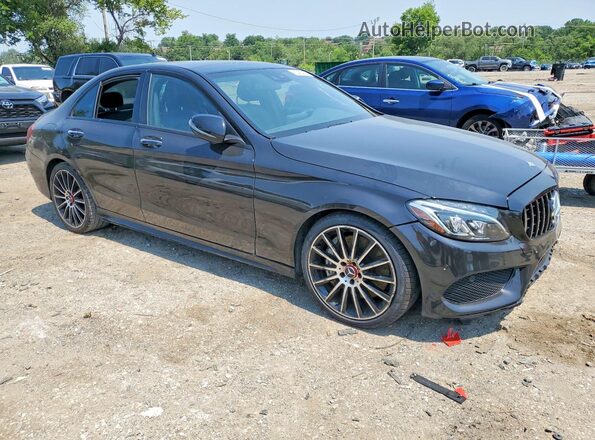 55SWF6EB9HU198109 2017 MERCEDES-BENZ C Black წინა ხედი