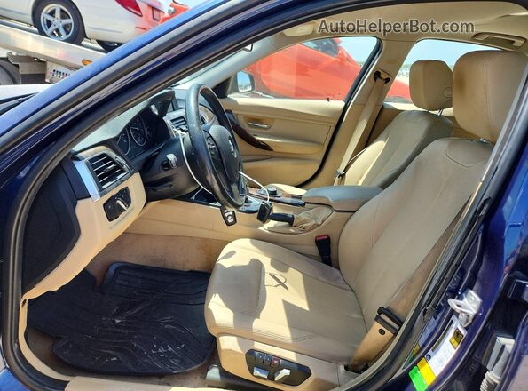 WBA8E1G5XGNT99425 2016 BMW 3 SERIES Blue Vista del salpicadero