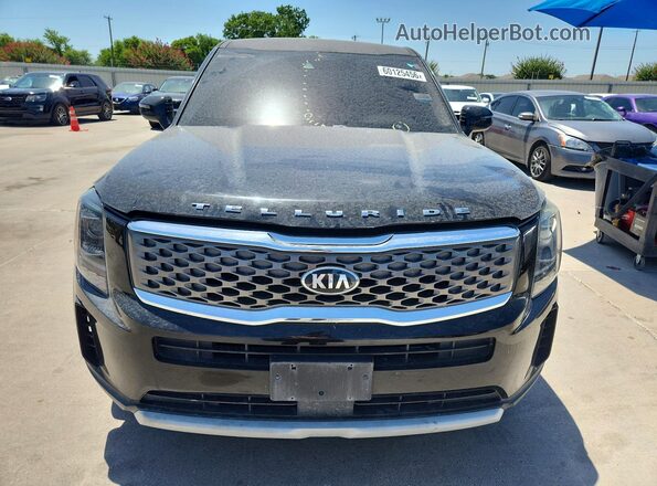 5XYP24HC7LG009663 2020 KIA TELLURIDE Black Rear view