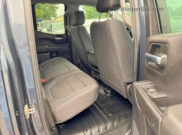 1GCRYAEH3LZ169062 2020 CHEVROLET SILVERADO Black Rear seats view