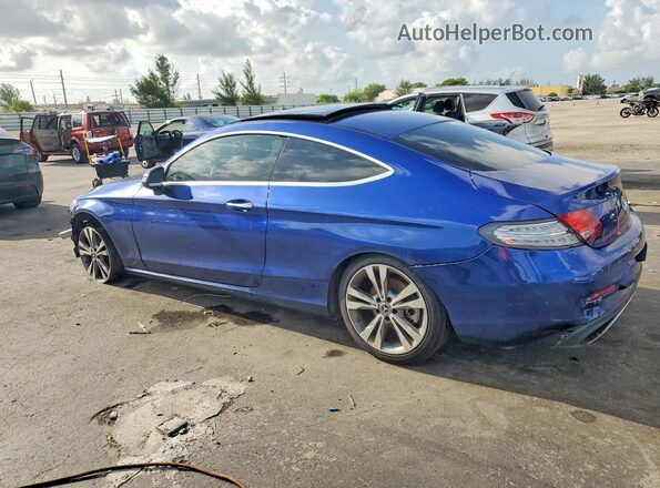 WDDWJ4KB1HF331939 2017 MERCEDES-BENZ C Blue Trasero derecho
