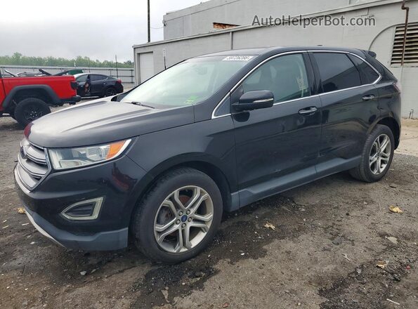 2FMPK3K96GBB13364 2016 FORD EDGE Black უკანა მარცხენა