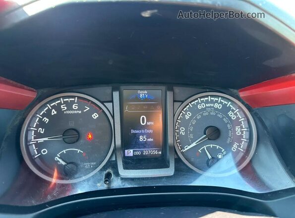 3TMCZ5AN3GM012158 2016 TOYOTA TACOMA Red Vista trasera