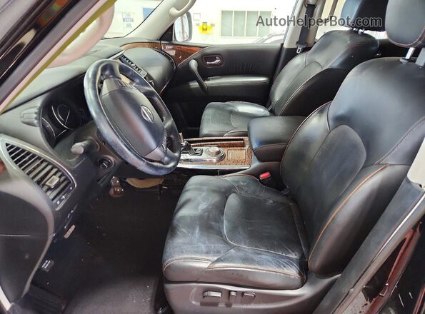 JN8AY2NC1H9511580 2017 NISSAN ARMADA Black Front interior view