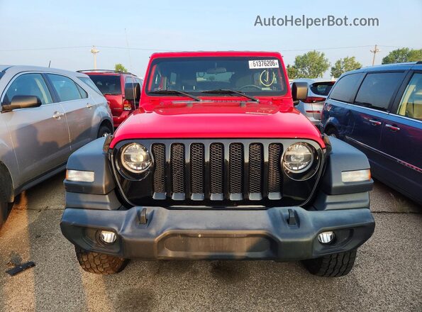 1C4HJXDNXLW188686 2020 JEEP WRANGLER Red Widok z tyłu