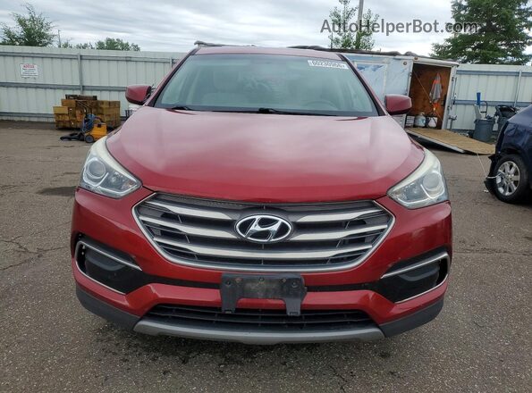 5XYZTDLB8HG394954 2017 HYUNDAI SANTA Red უკანა ხედი