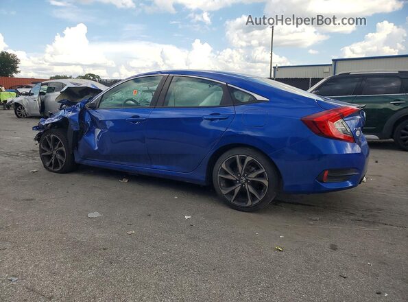 2HGFC2F80MH533771 2021 HONDA CIVIC Blue Հետևի աջ