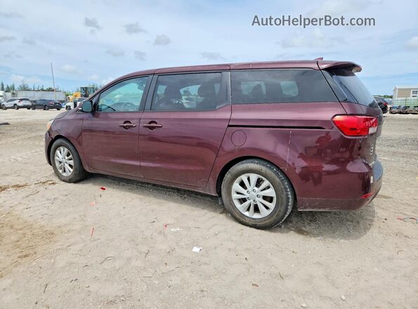 KNDMB5C16H6241163 2017 KIA SEDONA Maroon Rear right
