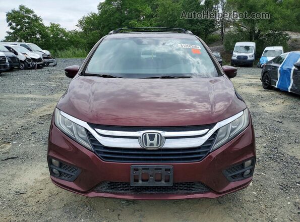 5FNRL6H70KB048637 2019 HONDA ODYSSEY Burgundy Widok z tyłu