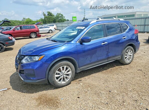 5N1AT2MV6HC810400 2017 NISSAN ROGUE Blue Rear left