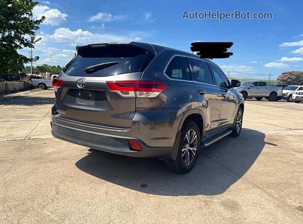 5TDZARFH8HS026022 2017 TOYOTA HIGHLANDER Gray Front view