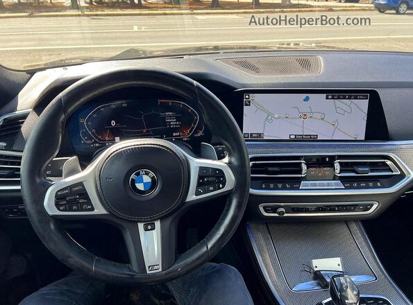 5UXJU2C51KLN64669 2019 BMW X5 Blue Առջևի վահանակի տեսք