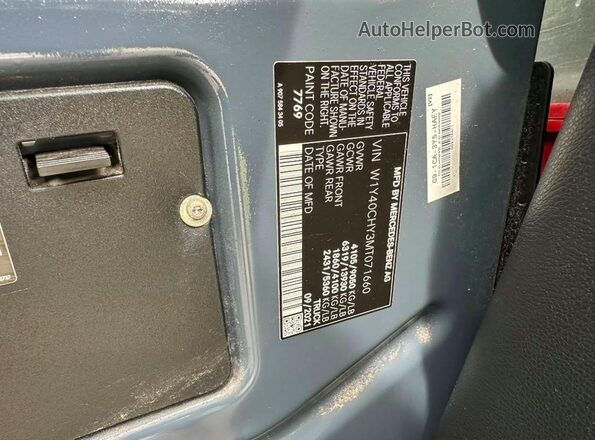 W1Y40CHY3MT071660 2021 MERCEDES-BENZ SPRINTER Серый Вид задней части салона