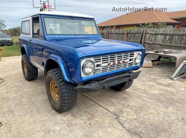 1D37281C0L0 1966 FORD BRONCO Синий Задняя левая четверть