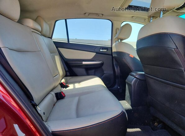 JF2GPALC4H8248143 2017 SUBARU CROSSTREK Maroon Rear interior view