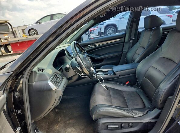 1HGCV1F32KA115560 2019 HONDA ACCORD Black Dashboard view