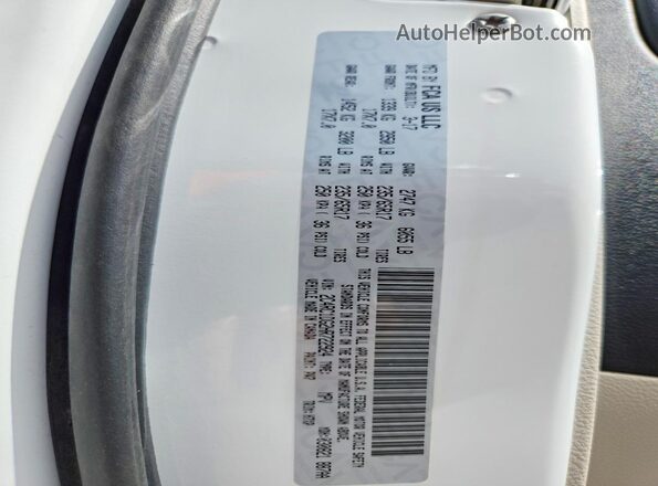 2C4RC1DG2HR722924 2017 CHRYSLER PACIFICA White Սալոնի 360 աստիճան տեսք