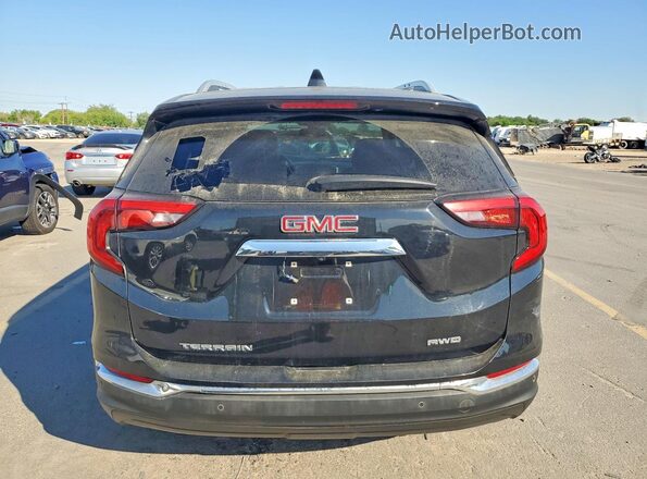 3GKALWEU4JL293288 2018 GMC TERRAIN Черный Вид салона спереди