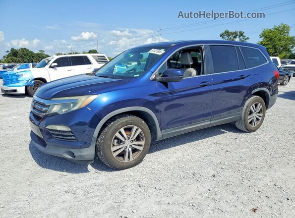 5FNYF6H59GB039282 2016 HONDA PILOT Blue Հետևի ձախ