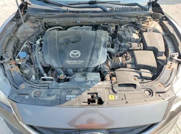 JM1GL1V54H1130952 2017 MAZDA 6 Brown Vista del compartimento del motor