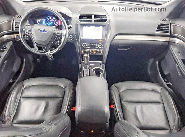 1FM5K8DH2JGC65425 2018 FORD EXPLORER Black Вид щитка приладів