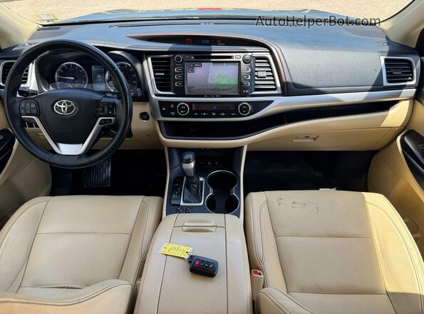 5TDJZRFH0HS457900 2017 TOYOTA HIGHLANDER Зеленый Вид щитка приборов