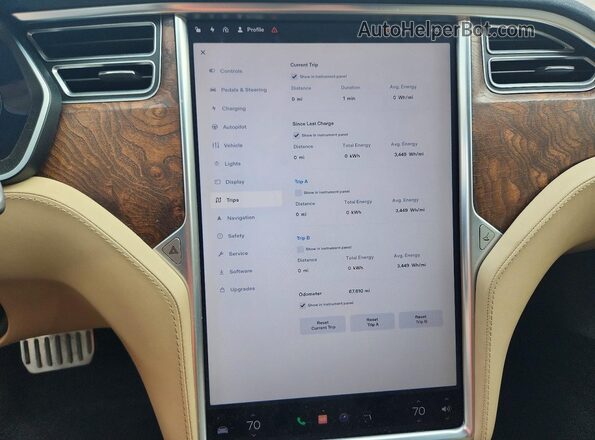 5YJSA1E11HF190594 2017 TESLA MODEL Black Vista de los asientos traseros