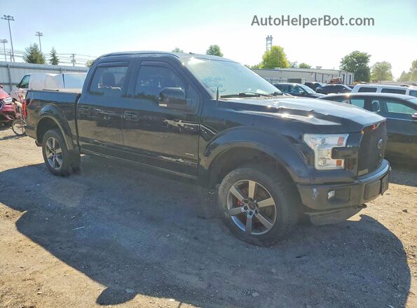 1FTEW1EG2GFC56163 2016 FORD F150 Black Widok z przodu