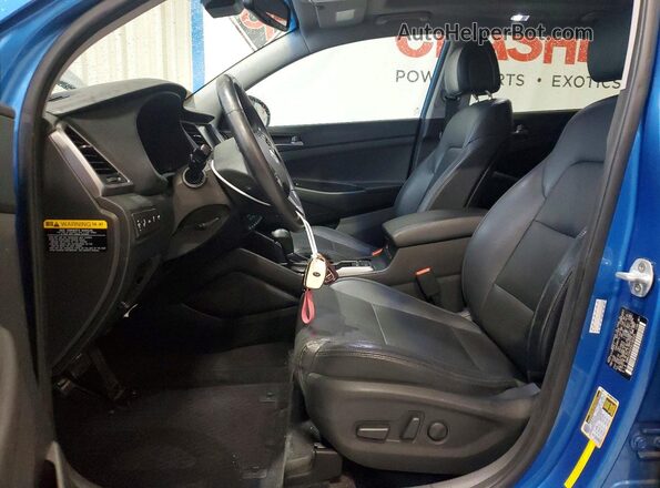 KM8J33A2XGU182429 2016 HYUNDAI TUCSON Blue Вид панелі приладів