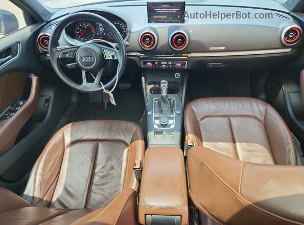 WAUAUGFF2J1036486 2018 AUDI A3 Black Вид щитка приладів
