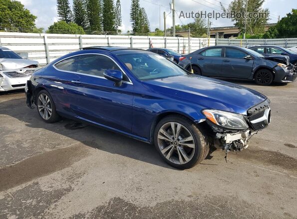 WDDWJ4KB1HF331939 2017 MERCEDES-BENZ C Blue Vista frontal